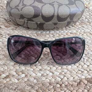 Coach Tibby S6010 Black Clear Butterfly Sunglasses Purple Lens 58-14 135 Women -
